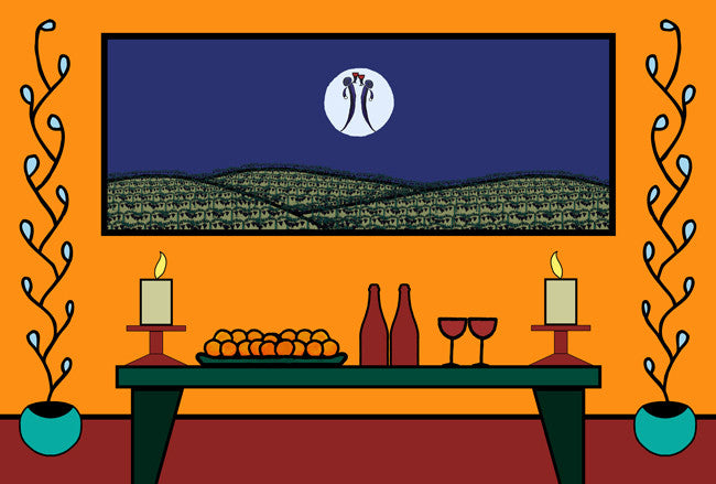 Harvest Moon art print by John Kraft