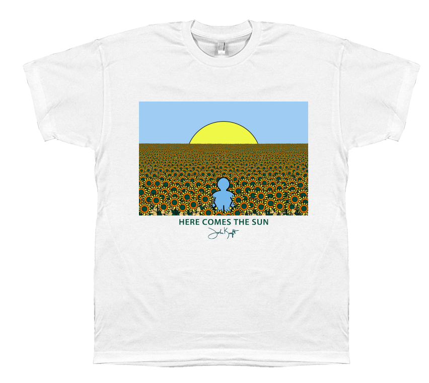 Here Comes the Sun T-Shirt by Artist John Kraft