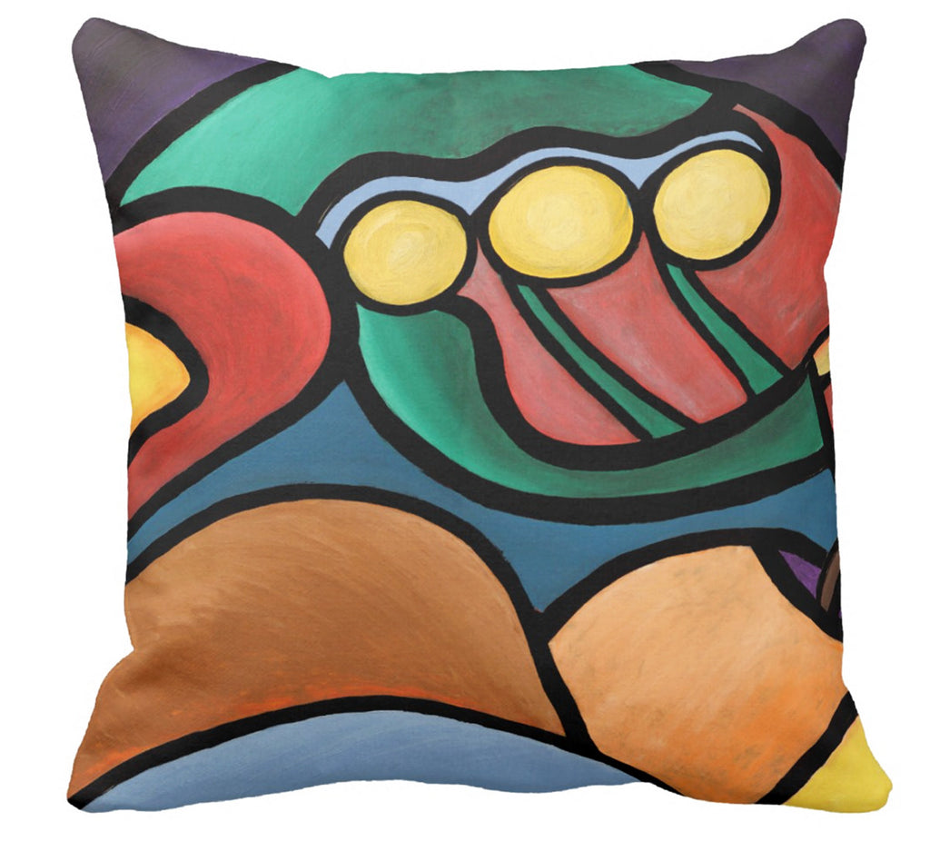 John Kraft Abstract Pillow