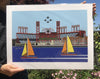 Baseball by the Bay by John Kraft (fine art paper)