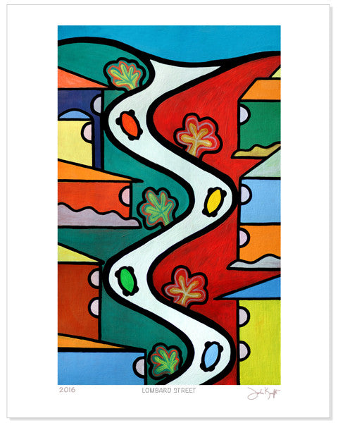 Lombard Street Archival Art Print