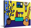 Wine and Song by John Kraft (ready to hang canvas)