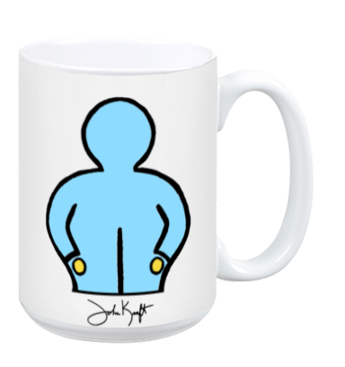 Signature Blue Person Mug