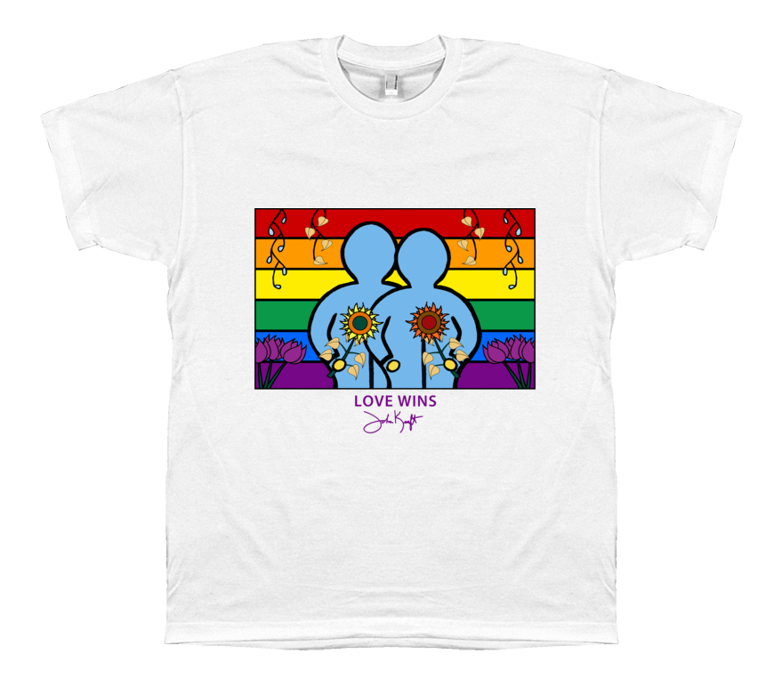 Love Wins T-Shirt by John Kraft