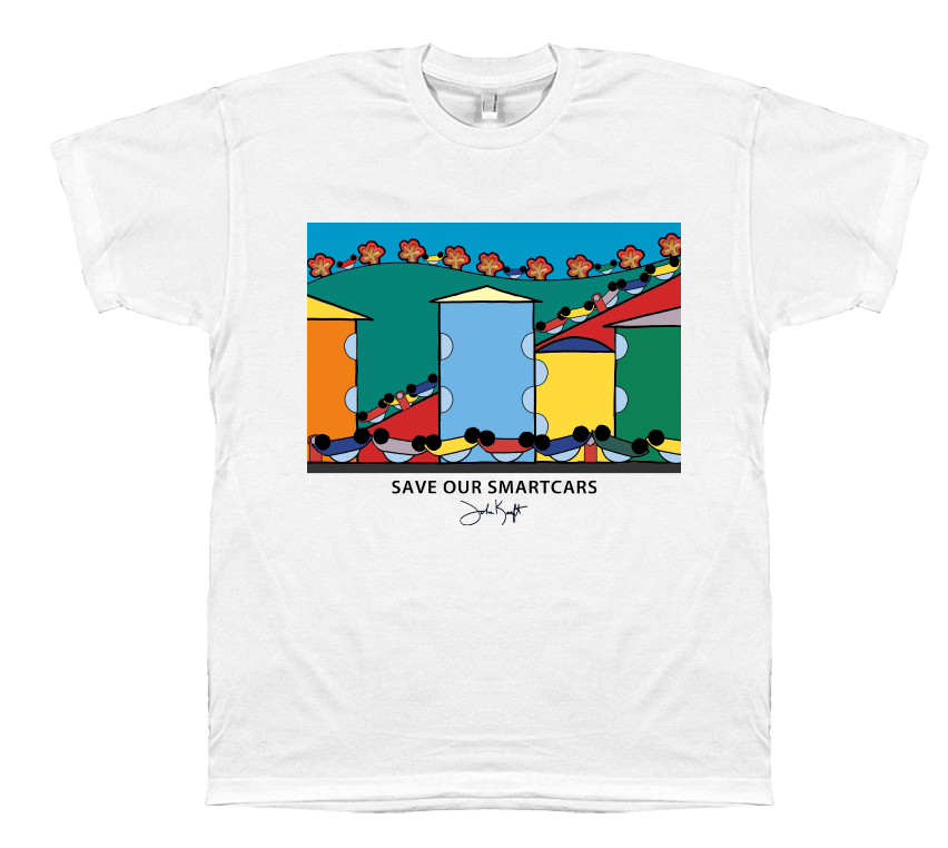 Save Our Smartcars T-Shirt by Artist John Kraft