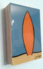 Surfboard I by John Kraft (shown on wall)