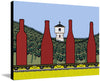 Wine Train by John Kraft (ready-to-hang) canvas