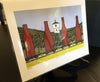 Wine Train (ready-to-frame archival print) Signed and Dated